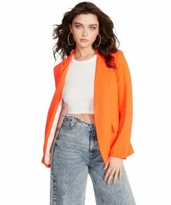 STEVEMADDEN NEON ORANGE BLAZER