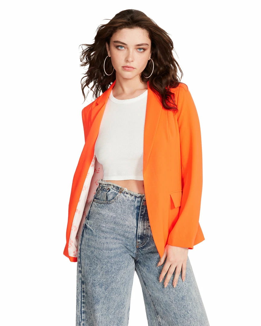 STEVEMADDEN NEON ORANGE BLAZER