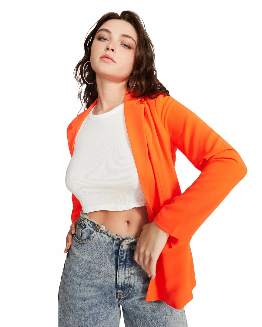 STEVEMADDEN NEON ORANGE BLAZER