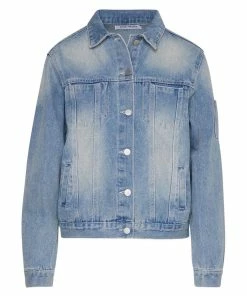SteveMadden RHINESTONE FRINGE DENIM JACKET Y2K VIBES