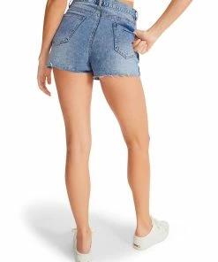 STEVEMADDEN ASYMMETRICAL DENIM SKORT