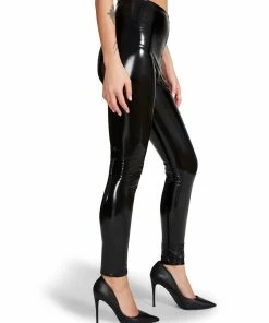 SteveMadden LIQUID VINYL LEGGINGS BLACK Y2K VIBES