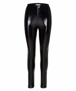 SteveMadden LIQUID VINYL LEGGINGS BLACK Y2K VIBES