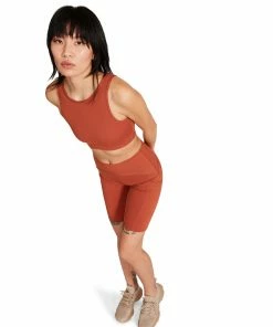 SteveMadden ACTIVE BIKE SHORT BROWN