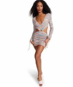 SteveMadden CUT OUT KEYHOLE MINI PINK MULTI WOMEN'S CLOTHING