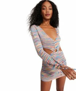 SteveMadden CUT OUT KEYHOLE MINI PINK MULTI WOMEN'S CLOTHING