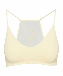 STEVEMADDEN WOMEN'S CLOTHING ROO MESH BRALETTE YELLOW