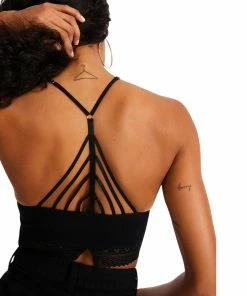 STEVEMADDEN Shop All LOLA CROCHET BRALETTE BLACK