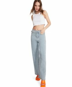 STEVEMADDEN WIDE LEG JEANS DENIM FABRIC WOMEN'S CLOTHING
