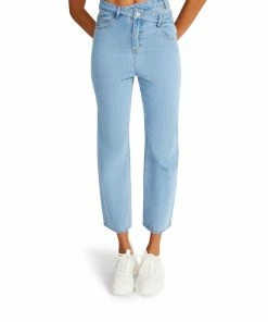 SteveMadden ASYMMETRICAL BOYFRIEND JEAN WOMEN'S CLOTHING
