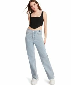 STEVEMADDEN CORSET TOP BLACK