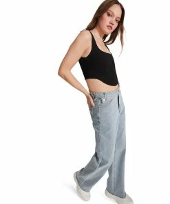 STEVEMADDEN CORSET TOP BLACK