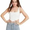 STEVEMADDEN CORSET TOP WHITE