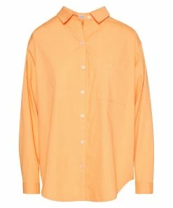 STEVEMADDEN BRIGHT BUTTON DOWN ORANGE