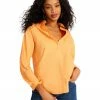 STEVEMADDEN BRIGHT BUTTON DOWN ORANGE