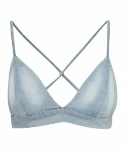 STEVEMADDEN WOMEN'S CLOTHING DENIM BRALETTE