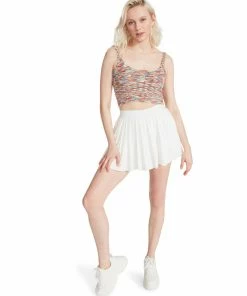 STEVEMADDEN COZY KNIT TANK RED