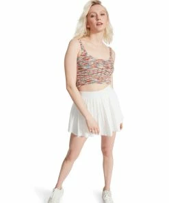 STEVEMADDEN COZY KNIT TANK RED