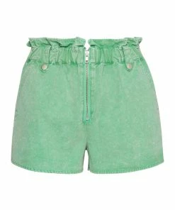 STEVEMADDEN PAPERBAG SHORTS GREEN