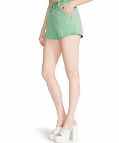 STEVEMADDEN PAPERBAG SHORTS GREEN