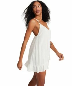 STEVEMADDEN ELLA MESH DRESS WHITE
