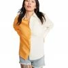 STEVEMADDEN COLORBLOCKED BUTTON UP ORANGE