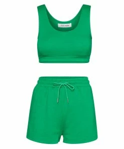 STEVEMADDEN SWEATSHORT SET GREEN