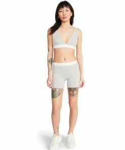 STEVEMADDEN WOMEN'S CLOTHING BOY SHORT SET GREY