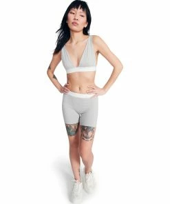 STEVEMADDEN WOMEN'S CLOTHING BOY SHORT SET GREY