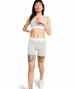 STEVEMADDEN WOMEN'S CLOTHING BOY SHORT SET GREY