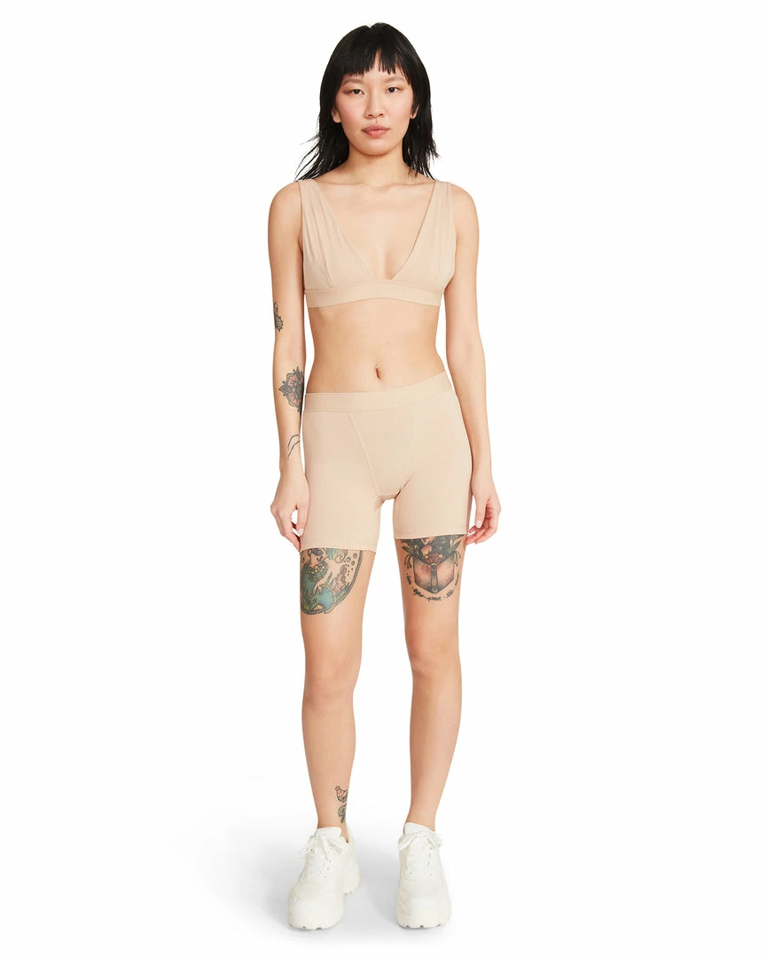 STEVEMADDEN BOY SHORT SET TAN