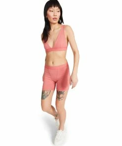 STEVEMADDEN BOY SHORT SET PINK WOMEN'S CLOTHING