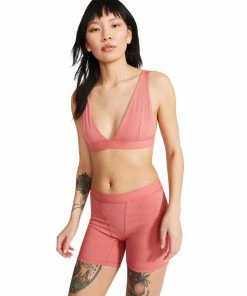 STEVEMADDEN BOY SHORT SET PINK WOMEN'S CLOTHING
