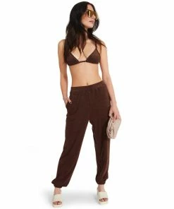 STEVEMADDEN TERRY CLOTH SET BROWN