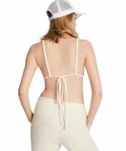 STEVEMADDEN WOMEN'S CLOTHING TERRY CLOTH SET WHITE