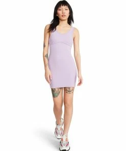 STEVEMADDEN RIBBED DRESS PURPLE