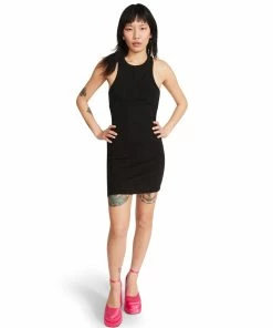 STEVEMADDEN OPEN BACK DRESS BLACK
