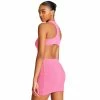 STEVEMADDEN WOMEN'S CLOTHING OPEN BACK DRESS PINK