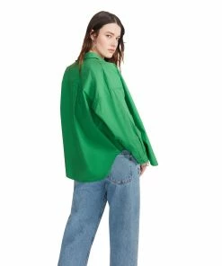 STEVEMADDEN WOMEN'S CLOTHING SMOCKED BRA SET GREEN