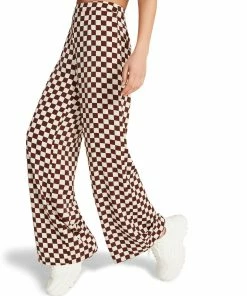 STEVEMADDEN 3-PIECE CHECKERED SET BROWN