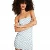 STEVEMADDEN CHECKERED TUBE DRESS BLUE