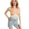 STEVEMADDEN SATIN LACE CAMI BLUE WOMEN'S CLOTHING