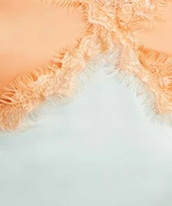 STEVEMADDEN SATIN LACE CAMI BLUE WOMEN'S CLOTHING