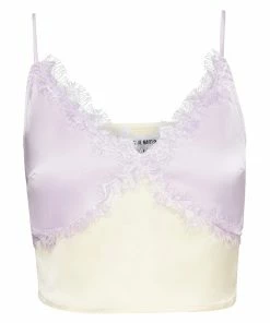 STEVEMADDEN SATIN LACE CAMI PURPLE