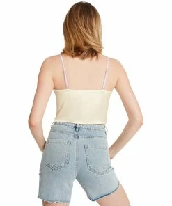 STEVEMADDEN SATIN LACE CAMI PURPLE