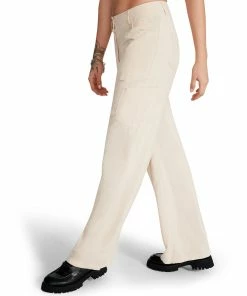STEVEMADDEN WIDE LEG CARGO PANT BEIGE