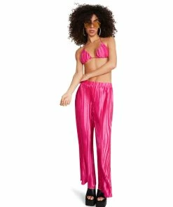 STEVEMADDEN Shop All PLISSE PANT SET PINK