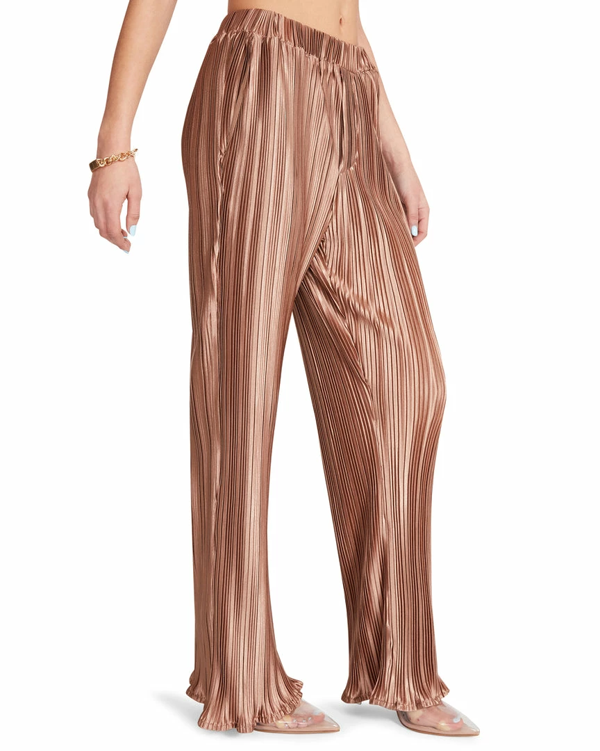 STEVEMADDEN Shop All PLISSE PANT SET BROWN