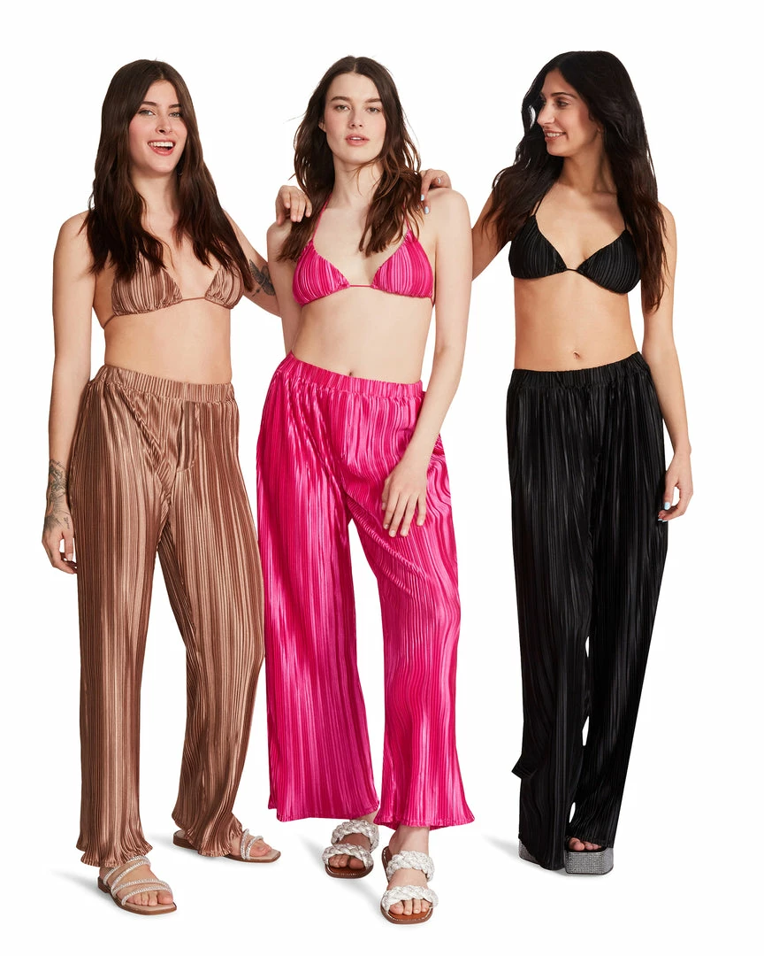 STEVEMADDEN Shop All PLISSE PANT SET BROWN