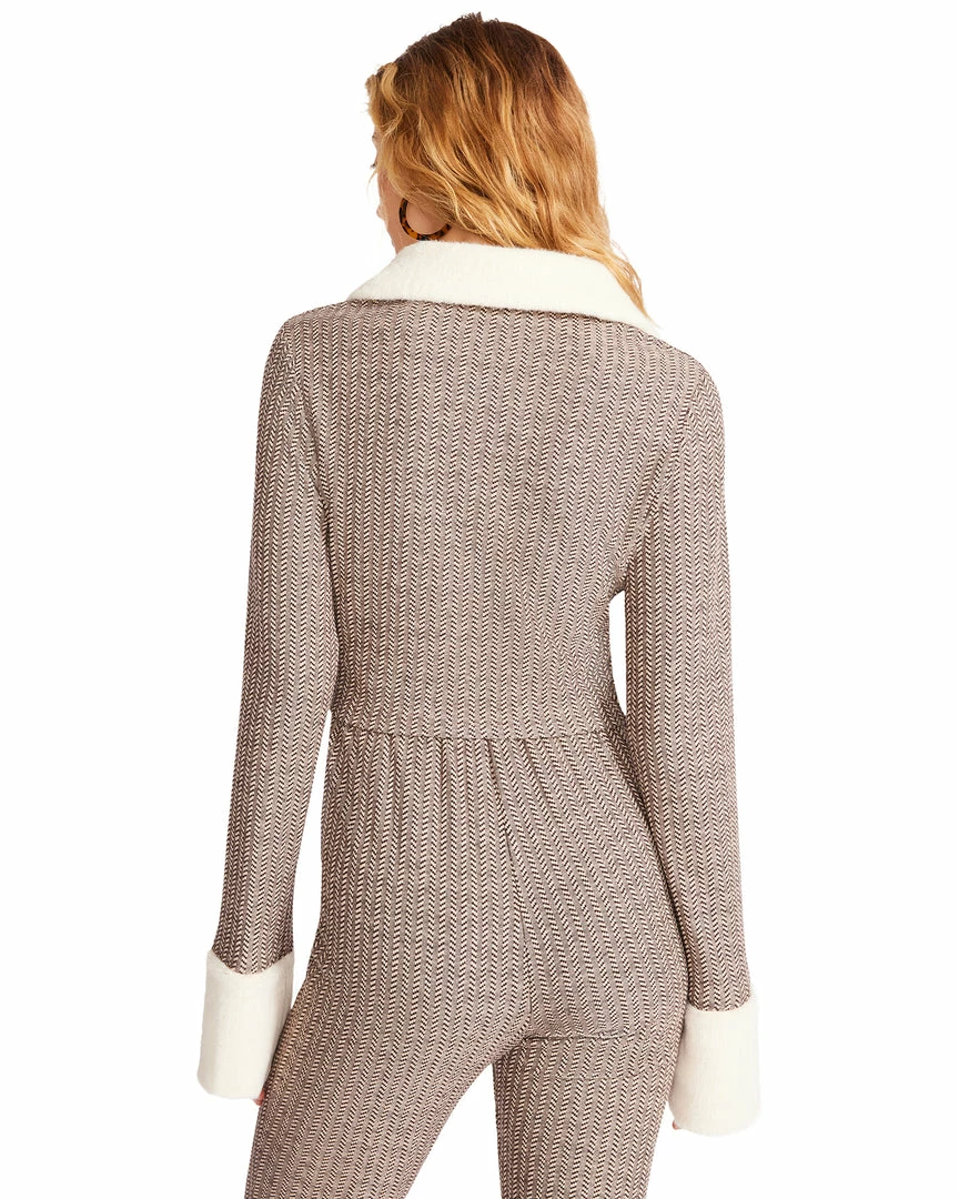 STEVEMADDEN CELESTE JACKET BROWN